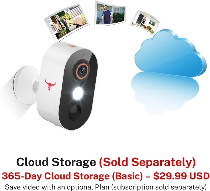 2 Pack Wireless Security Camera System Smart Night Vision Outdoor WiFi Cameras gallery