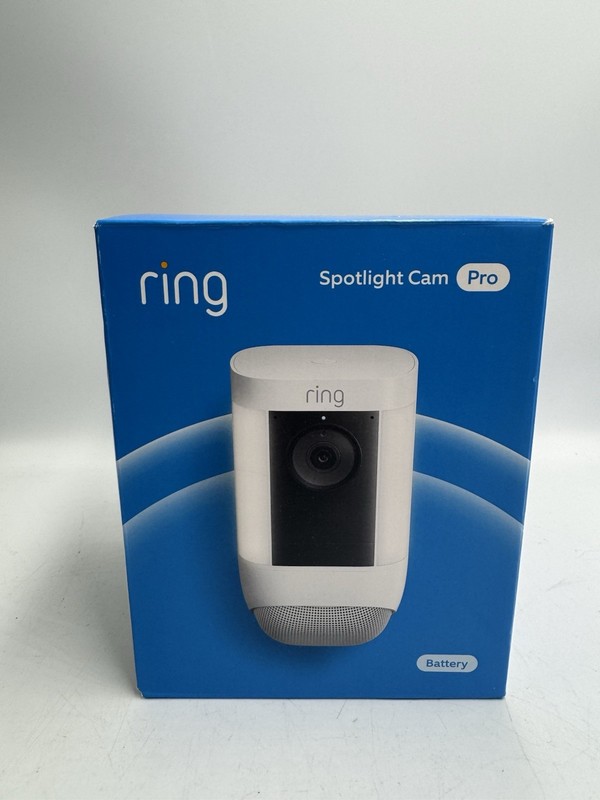 Ring Spotlight Cam Pro Battery White 1080p HDR Outdoor Security Camera Sealed