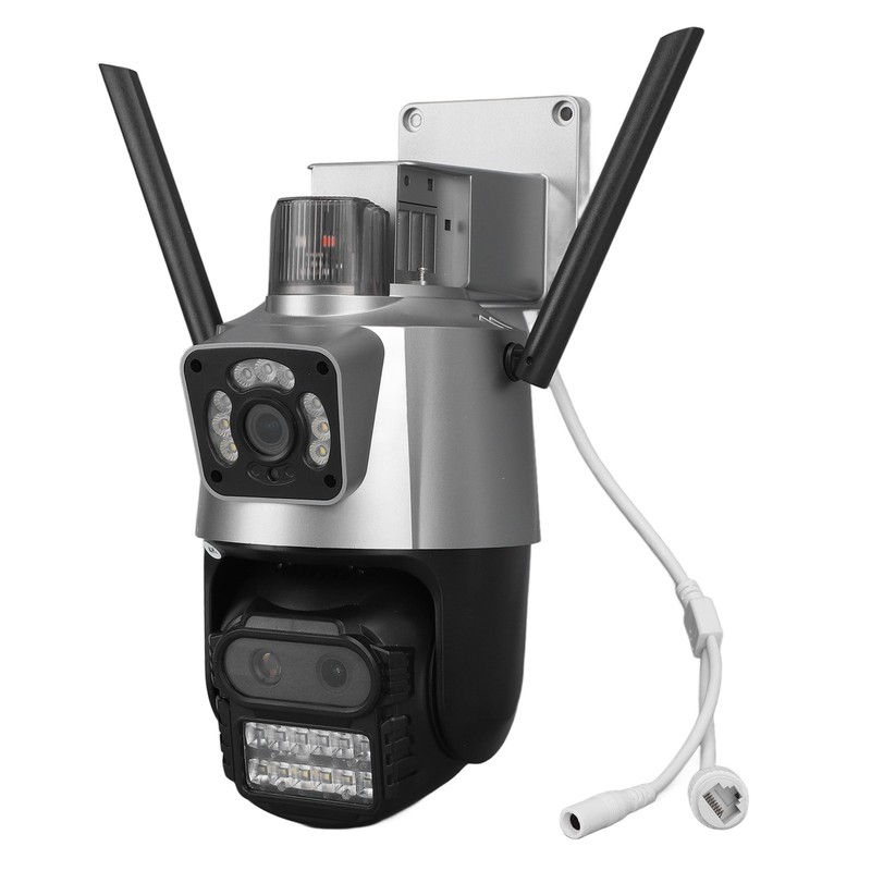 9MP Outdoor Security Camera 6K WiFi Camera Ball Head With 3 Lens Motion gallery