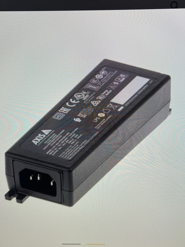AXIS 30 W Midspan P/N: 02172-004 POE INJECTOR PLUG and PLAY 10/100/1000 Mbps gallery