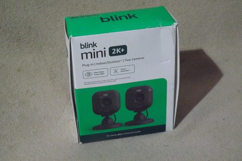 Blink Mini 2K+ (newest model) 2 cameras (Black)