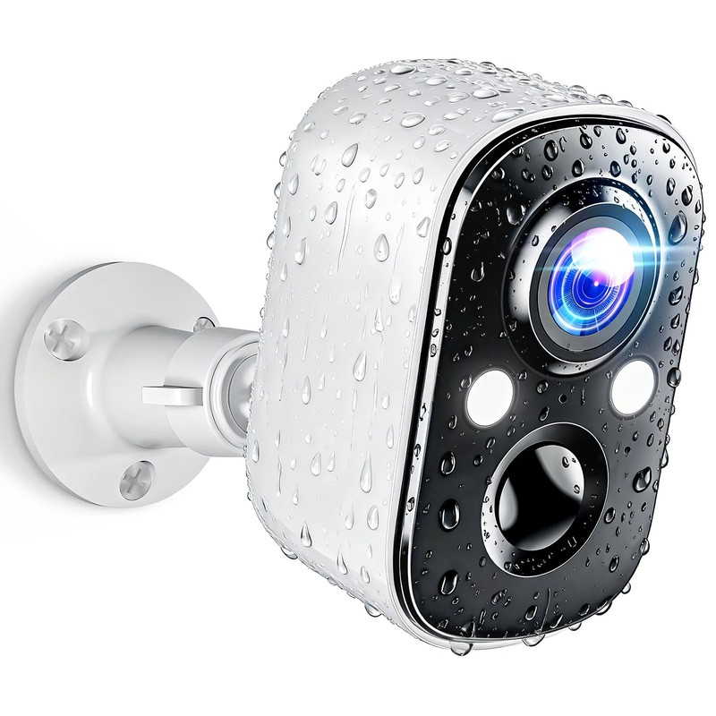 Security Cameras Wireless Outdoor, 2K Battery Powered WiFi Cameras for Home S…