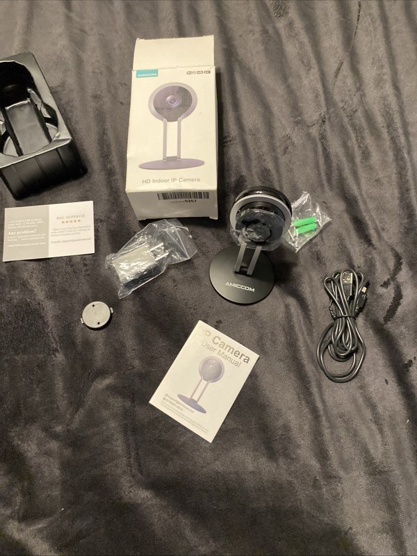 Amiccom Smart IP Camera 1080P Indoor Security Cam USB Please See Pics For Spec..
