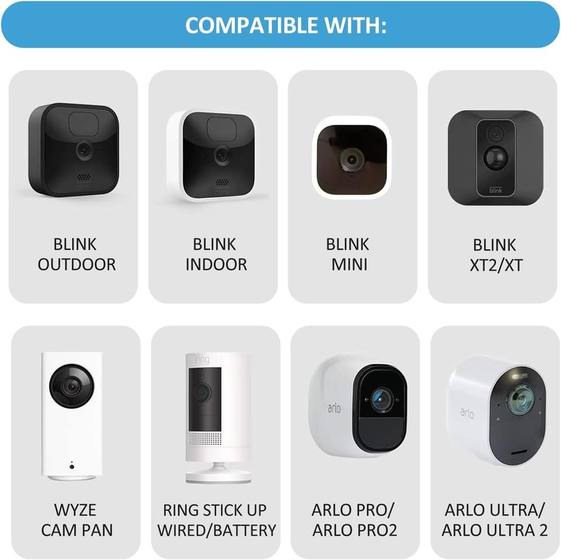 Blink Outdoor Camera Mount, 360 Degree Adjustable Indoor/Outdoor Wall Mount B... gallery