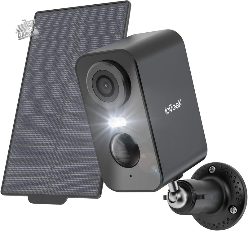 Outdoor Wi-Fi Camera Battery Solar Panel 2K 3MP Surveillance PIR Colors