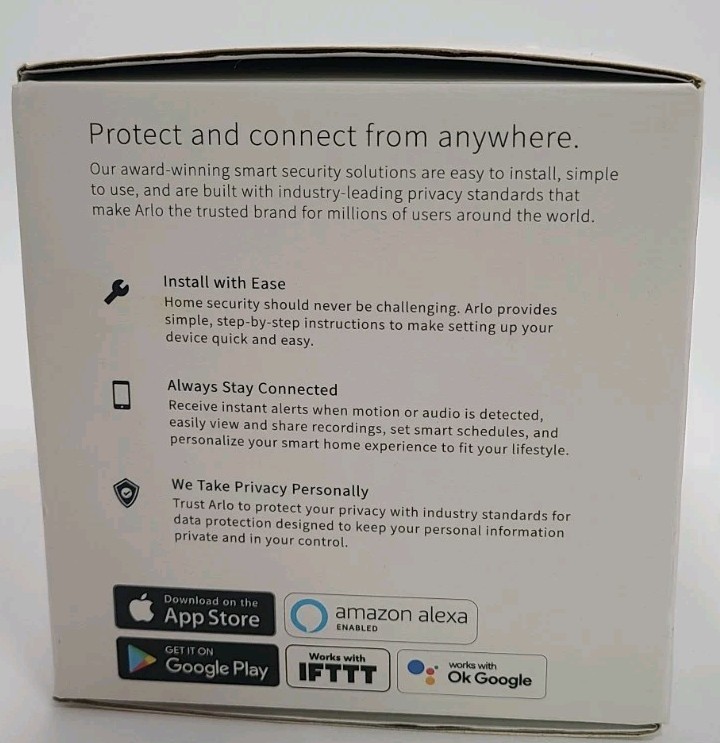 ARLO Essential Indoor BLACK Security Camera Wired VMC2040B-100NAS gallery