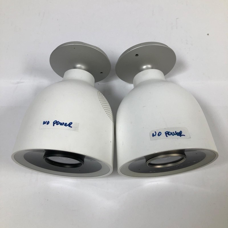 LOT OF 2 Nest Cam IQ Outdoor Security Cameras FOR PARTS NO POWER gallery