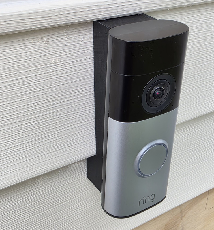 Ring Wired Doorbell Plus 2nd Gen Retinal 2K 4" Vinyl Siding Mounting Bracket gallery