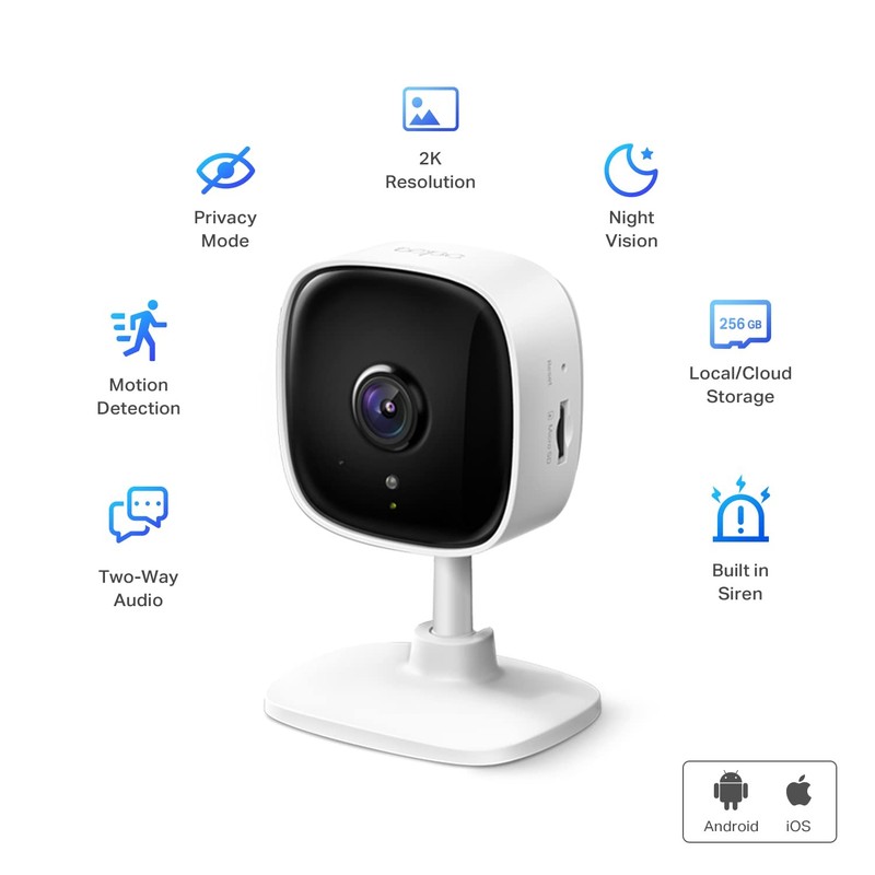 Camara De Seguridad 2K Con Deteccion De Movimiento Y Audio De Dos Vias gallery