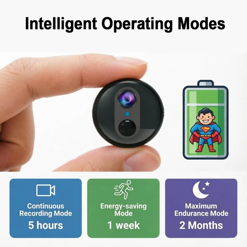 4G LTE Mini Security Camera, 4K HD, Night Vision, 60-Day Standby, No Wi-Fi gallery