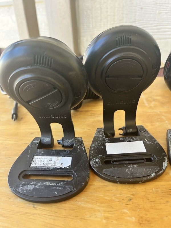 Lot Of 4 Samsung SmartCam HD Plus 1080p Wi-Fi IP Monitoring Cameras SNH-V6414BN gallery