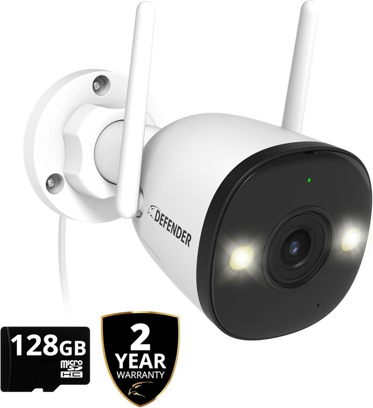 Defender AI Powered Guard Pro 4K 8MP WiFi 6/BT 28GB SD Card 2 Year Warranty