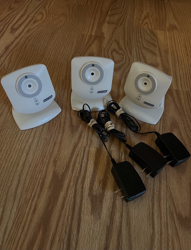 Schlage LiNK Wired Network Security Cameras WCE100 Lot of 3