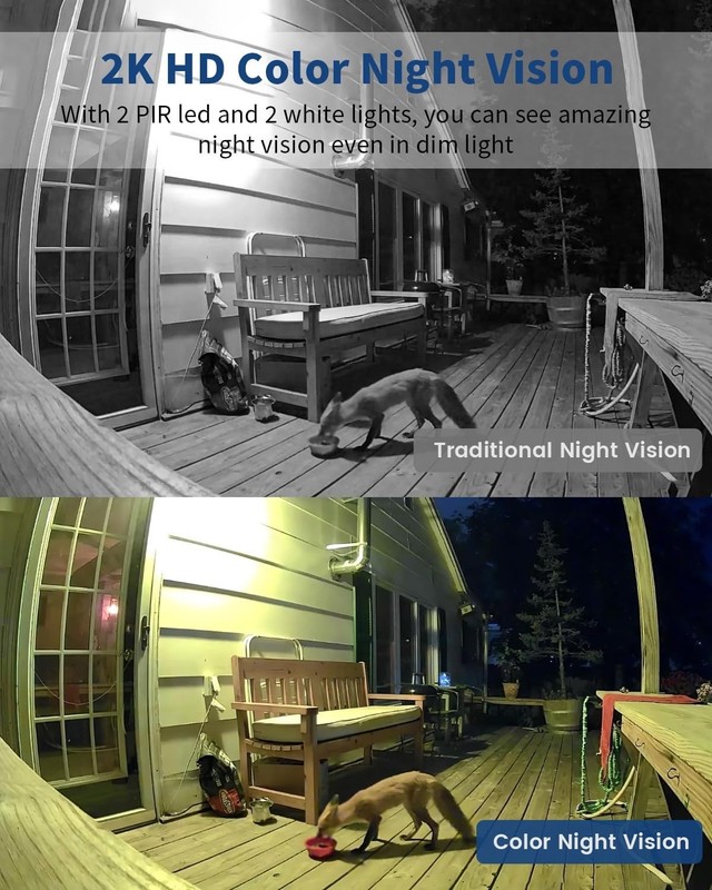 2K Wireless Security Camera Outdoor with Night Vision and AI Motion Detection gallery