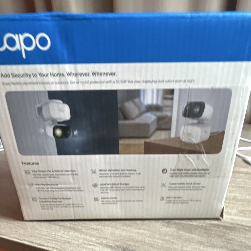 Tapo C225 3K 5MP Pan/Tilt Wi‑Fi Camera Night Vision Weatherproof Alexa/Google gallery