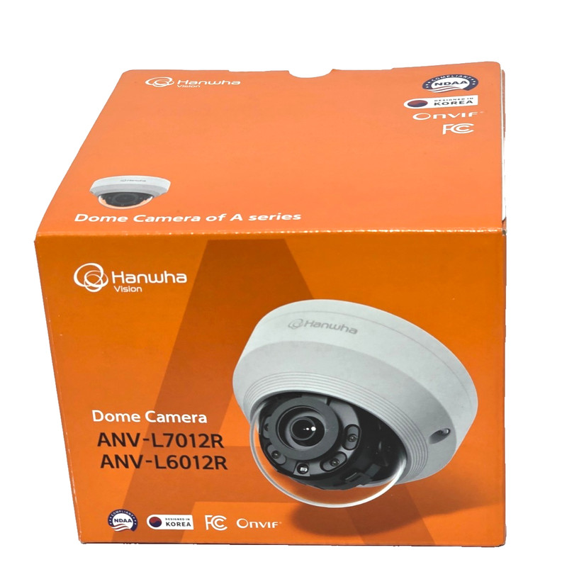 Hanwha ANV-L7012R 4MP Dome IP Camera 3MM 107.5° Angle NDAA TAA Complian