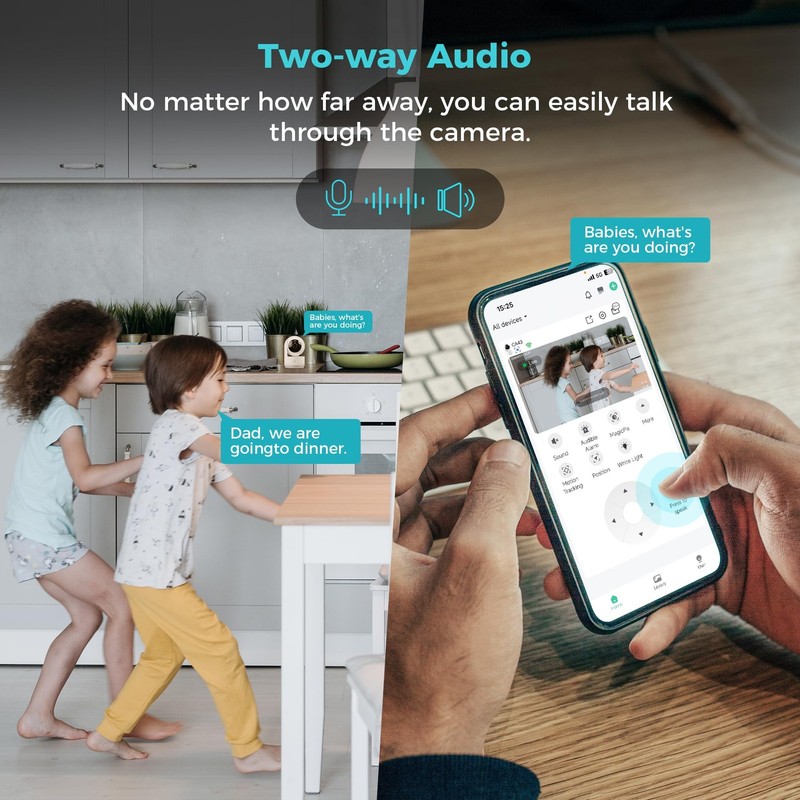 Vicohome 2K Indoor Security Camera, 5GHz Wi-Fi, Plug-in, 24/7 Recording, AI T... gallery
