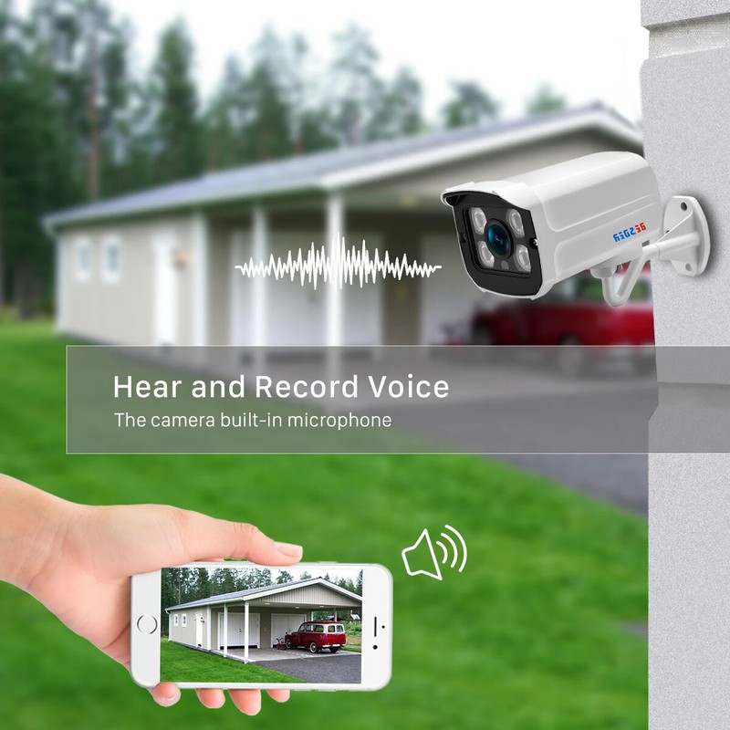8MP IP Camera HD 4MP Waterproof Video Surveillance Bullet Camera IR Night Vision gallery