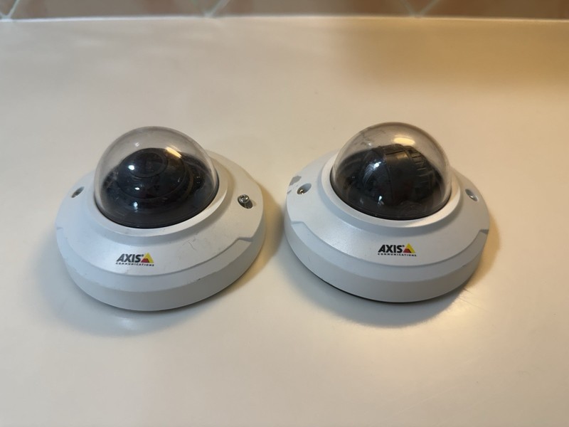 Lot of 2 Axis M3045-V Series Indoor Mini Dome Network Cameras No Cable Used gallery
