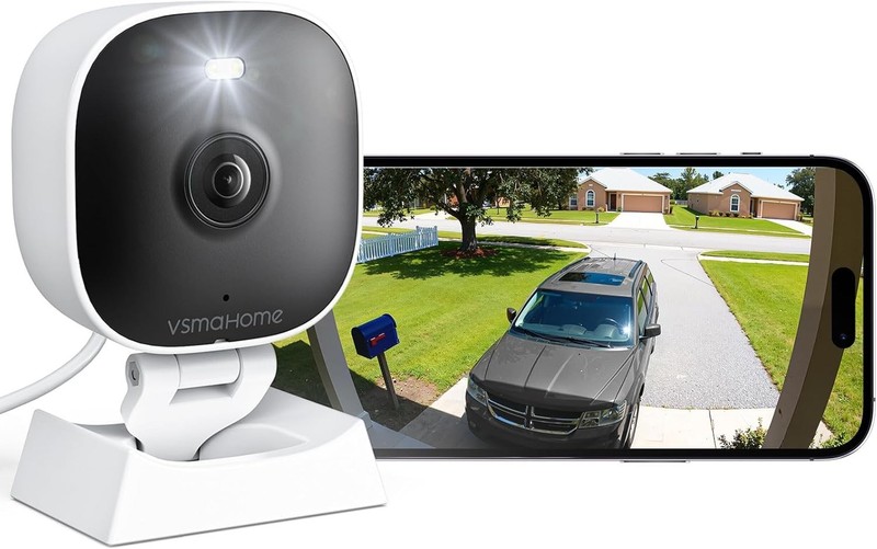 2K Home Security Camera with Color Night Vision & 24/7 Recording - WiFi Enabled gallery