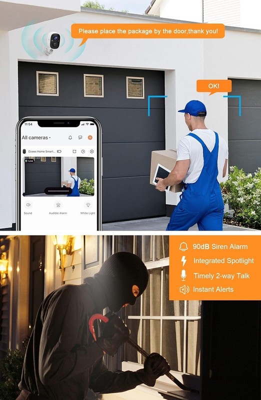 Camaras De Seguridad Para Exterior WIFI Inalambrica Con Vision Nocturna Wi-Fi 2K gallery