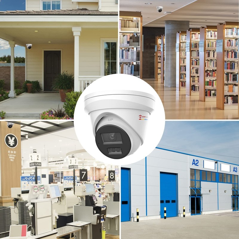 Anpviz 5MP Outdoor PoE IP Camera,Human/Vehicle Detection, Color Night Vision(2PC gallery