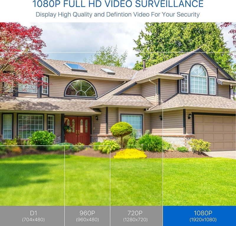 4 Camaras De Seguridad Wifi Exterior 1080P Inalambrica Con Vision Nocturna Video gallery