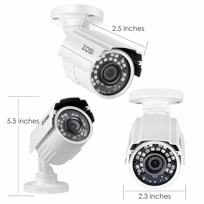 ZOSI 4in1 1080p Outdoor CCTV Surveillance Security Camera System night vision gallery