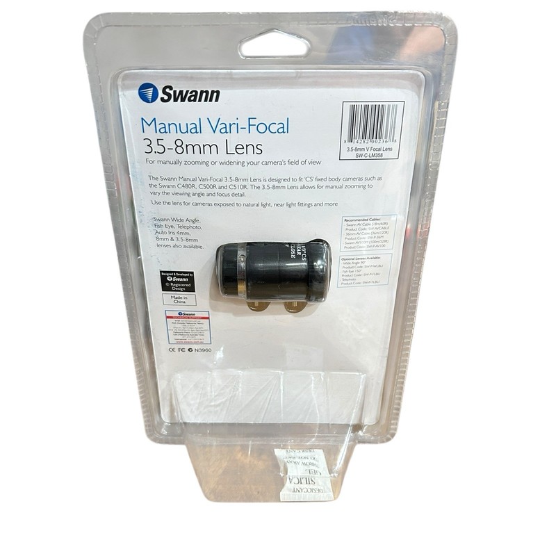 Swann 3.5-8mm Vari Focal Security Camera Lens CS Mount New Sealed gallery
