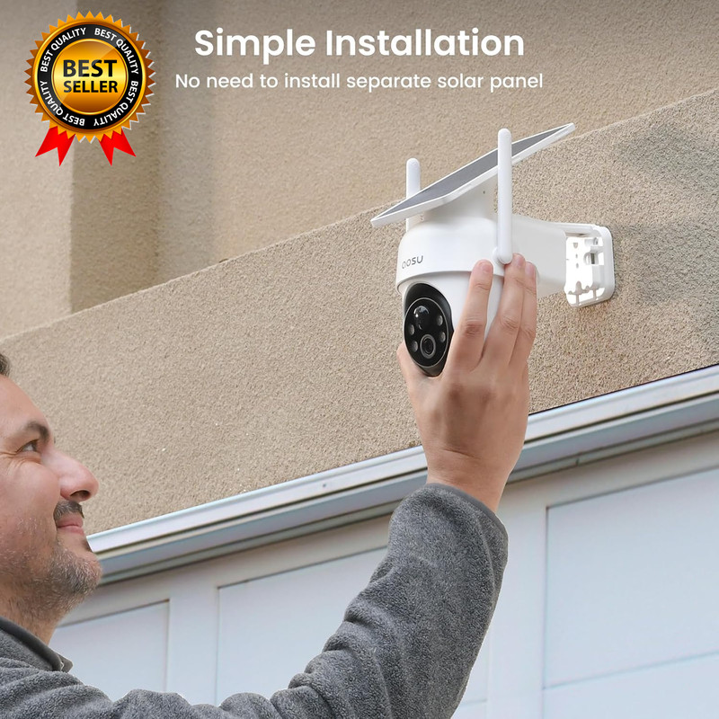 Security Cameras Outdoor Wireless 4 Cam-Kit No Subscription Solar-Powered Home gallery