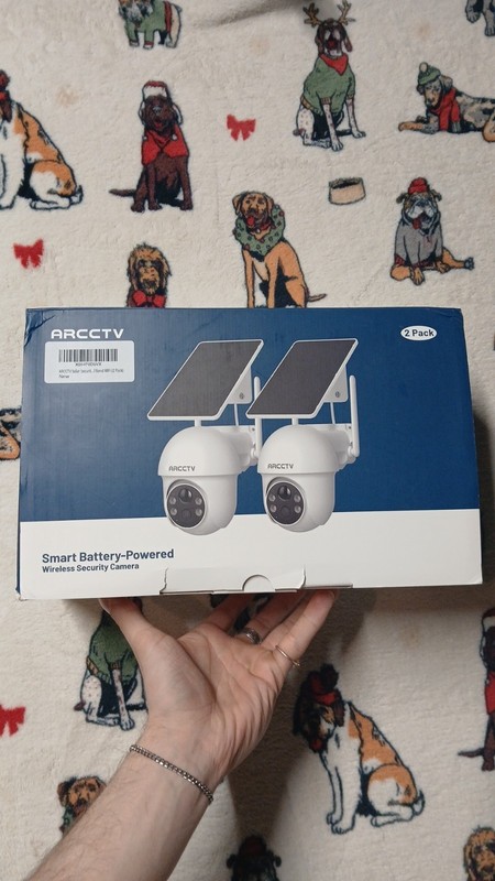 ARCCTV 2K Wireless Security Camera 2 Pack Solar Battery Night Vision