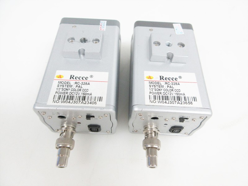 2X RECCE RC-328A PAL 1/3" CCD COLOR CAMERA PAL SONY gallery