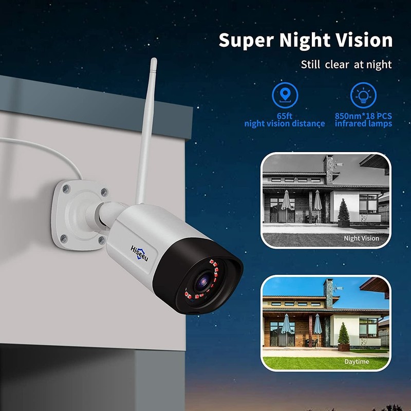 Hiseeu 5MP WIFI IP Wireless Security Camera Outdoor CCTV 5MP Smart Home Camera