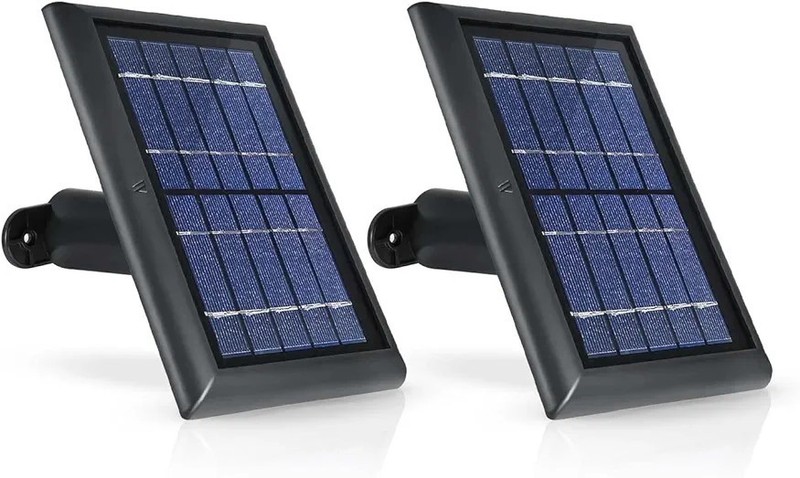 Solar Panel Compatible Wyze Cam Outdoor Continous Charging V2 Power 2 Pack NEW