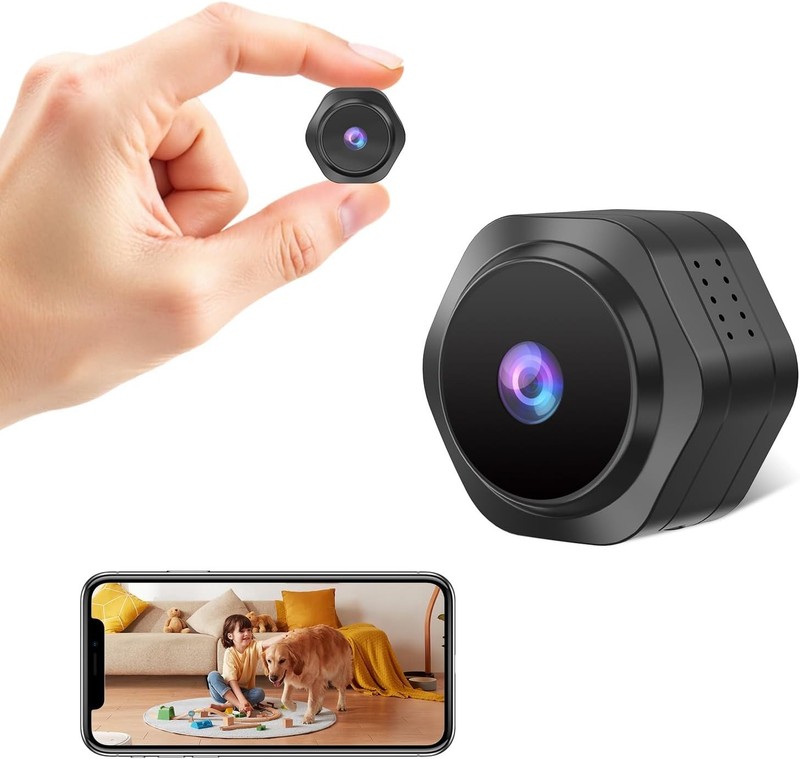 Mini Cámara Oculta WiFi Espía Pequeña 4K Ultra HD Recargable Camara De Seguridad