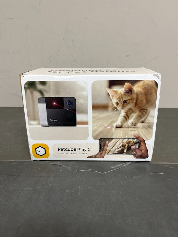 Petcube Play 2 Wi-Fi Pet Camera with Laser Toy for Cats & Dogs, 1080P HD Video,