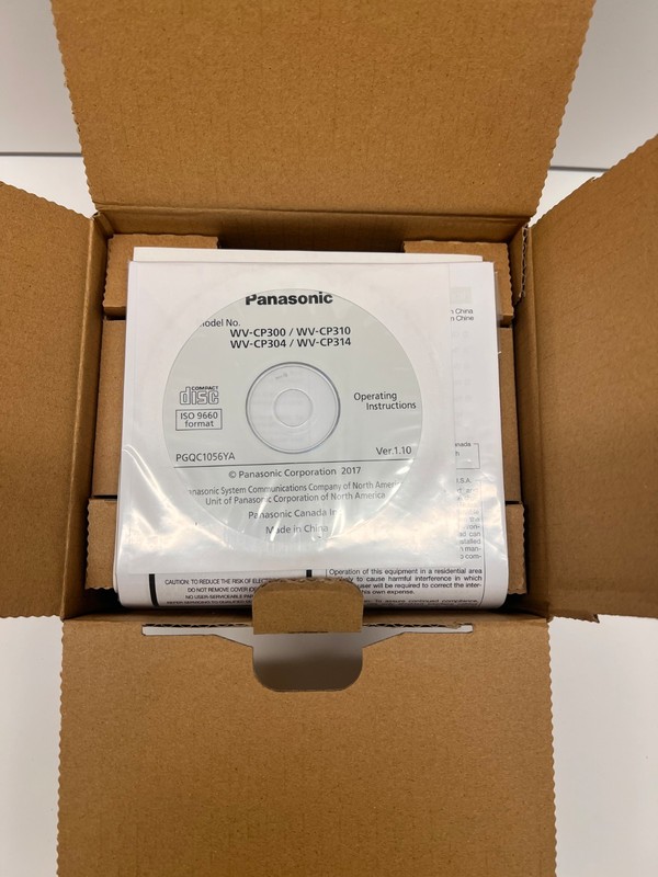 Panasonic WV-CP314 650 TVL Analog Indoor Box Camera, NTSC, No Lens gallery