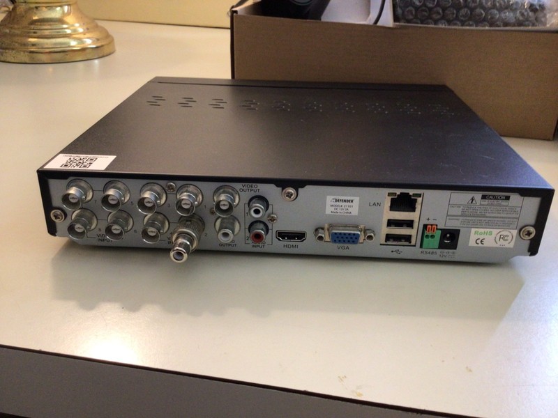 Defender Security Receiver Model# 21101 with Four New Wired Cameras 520 TVL gallery