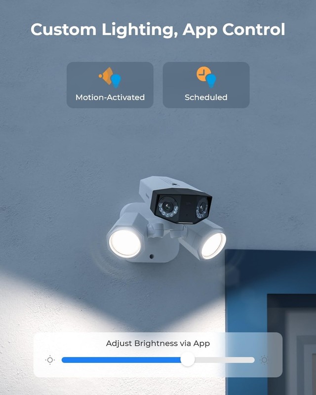 4K PoE Security Camera Duo Floodlight PoE, 180° Ultra-Wide Angle gallery