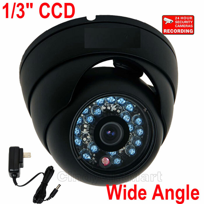 Build-in CCD Wide Angle Len Security Dome Camera Video Outdoor Night & Power 1O4 gallery