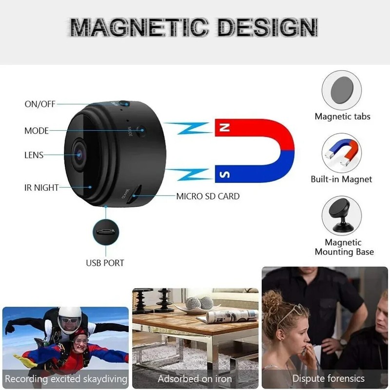 Mini Wifi Surveillance Camera Home Audio Wireless Camera With 32GB HD 1080P CCTV gallery
