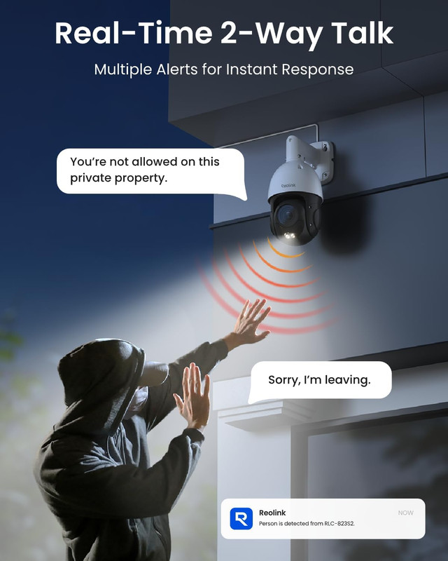 REOLINK RLC-823S2 Smart 4K/8MP UHD PTZ Security Camera with Cutting-Edge 16X Opt gallery