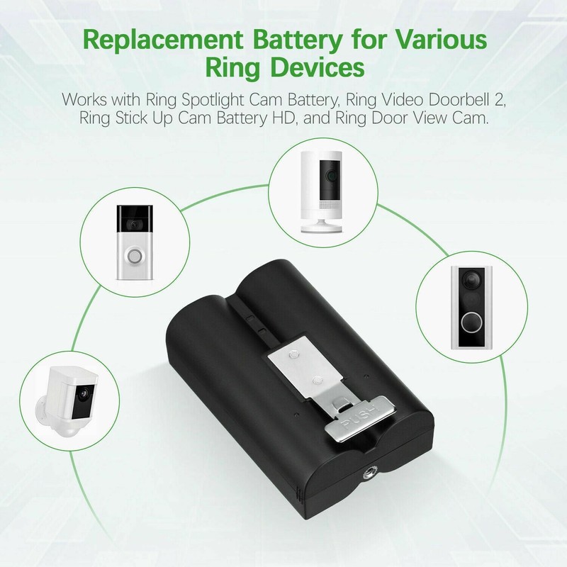 3 - RING OEM Video Doorbell 2,3,4 Stickup Rechargeable Quick Release Battery LOT gallery