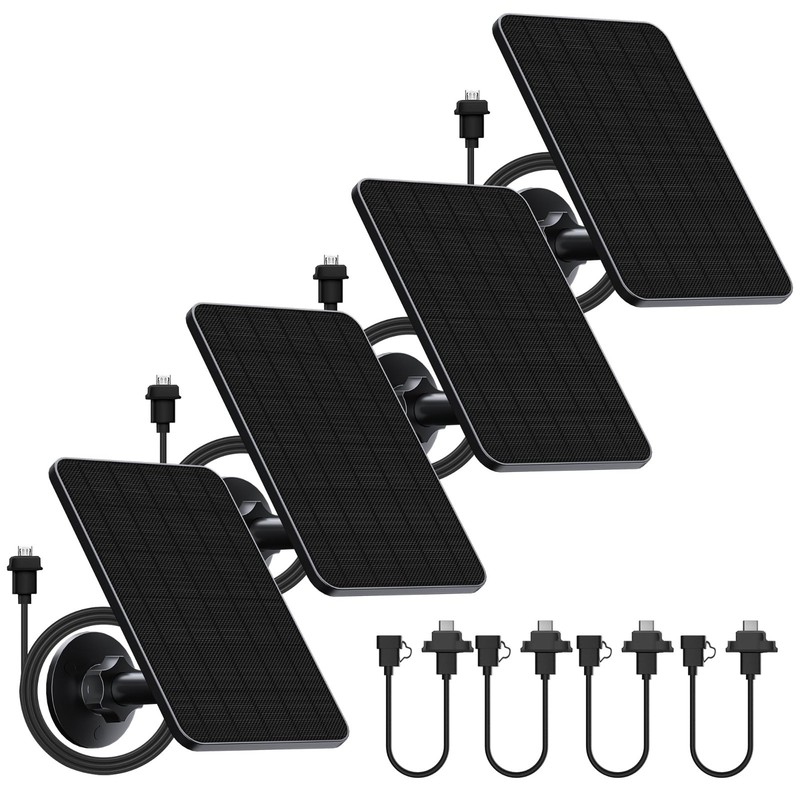 4 Pack Solar Panels for Blink Outdoor Cameras, 13.1ft Cable, Easy Mounting, Weat gallery