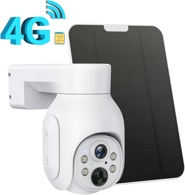 Cellular Security Camera,4G Wireless Security Camera Outdoor,No WiFi Security Ca