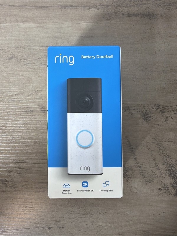 Ring – Battery Doorbell (newest model) Retinal 2K with wide-angle video