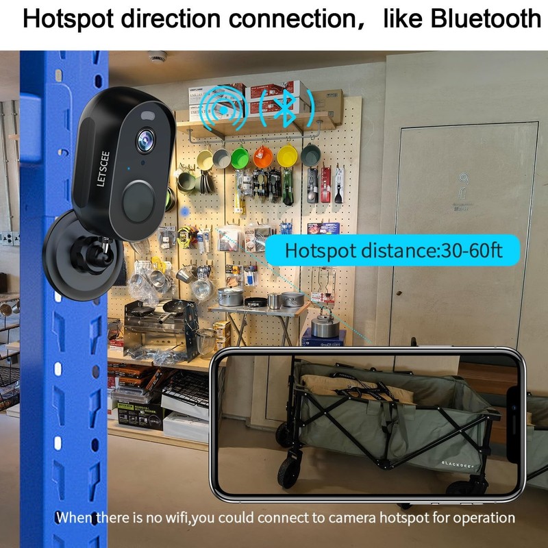 Cameras for Home Outdoor Indoor,Cameras Wireless Outdoor Battery Rechargeable... gallery