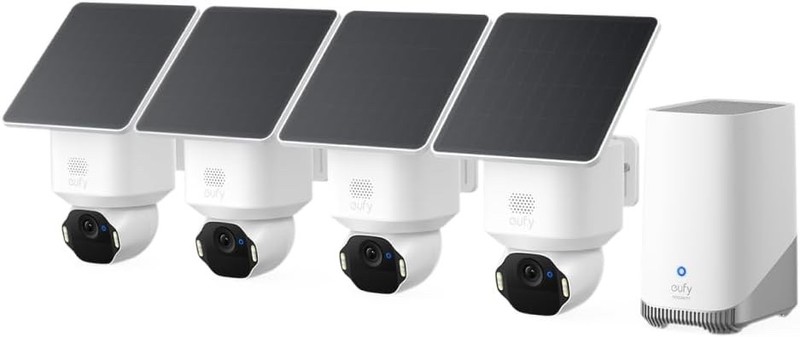 Eufy SoloCam E42 4-Cam Kit, 4K Security Camera Wireless Outdoor New!!!