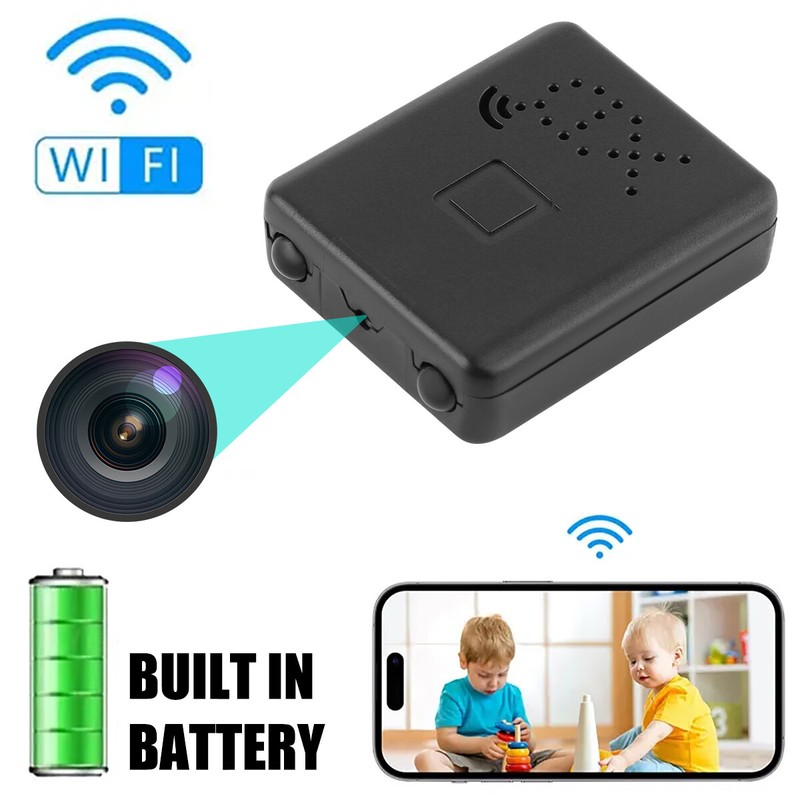 Smart Mini Wireless WiFi Camera Home Security 1080P HD Night Cam With Battery US gallery