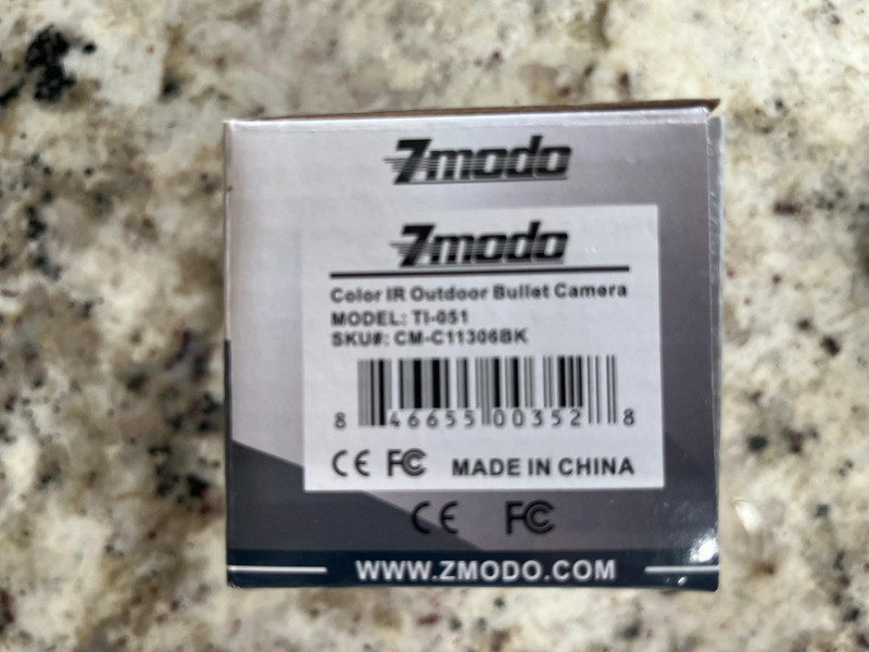 Zmodo Bullet Security Camera CM-C11306BK (TI-051) w/ Night Vision + BMC Cable gallery